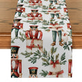 Nutcracker Gift Plant Fir Table Runner by Axyaa