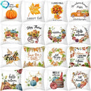 Autumn Maple Leaf Cushion Cover - Axyaa Home Decor Pillows