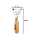 Axyaa Stainless Steel Peeler with Wooden Handle, Corn Kernel Separator Kitchen Tool