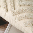 Bohemian Tufted Pillow Cover with Moroccan Embroidery by Axyaa