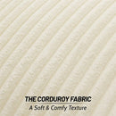 Axyaa Corduroy Cushion Cover 45x45 Soft Fluffy Strip Pillow Cover 50x50