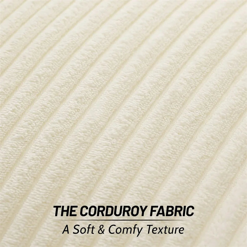 Axyaa Corduroy Cushion Cover - Soft Fluffy Luxury Pillow Case for Home Sofa