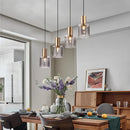 Axyaa Luxury Nordic Pendant Light for Dining Kitchen Living Room, Modern Glass Hanging Lamp