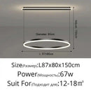 Axyaa Minimalist Ring LED Chandelier for Living Room Modern Pendant Light