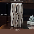 Axyaa Ceramic Vase Plant Pot Floral Vases Room Decor Aesthetic Ornaments