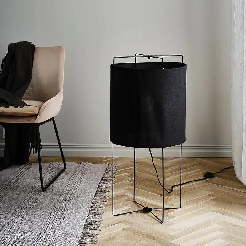 Axyaa Wabi Sabi Fabric Floor Lamp for Designer Living Room Corners