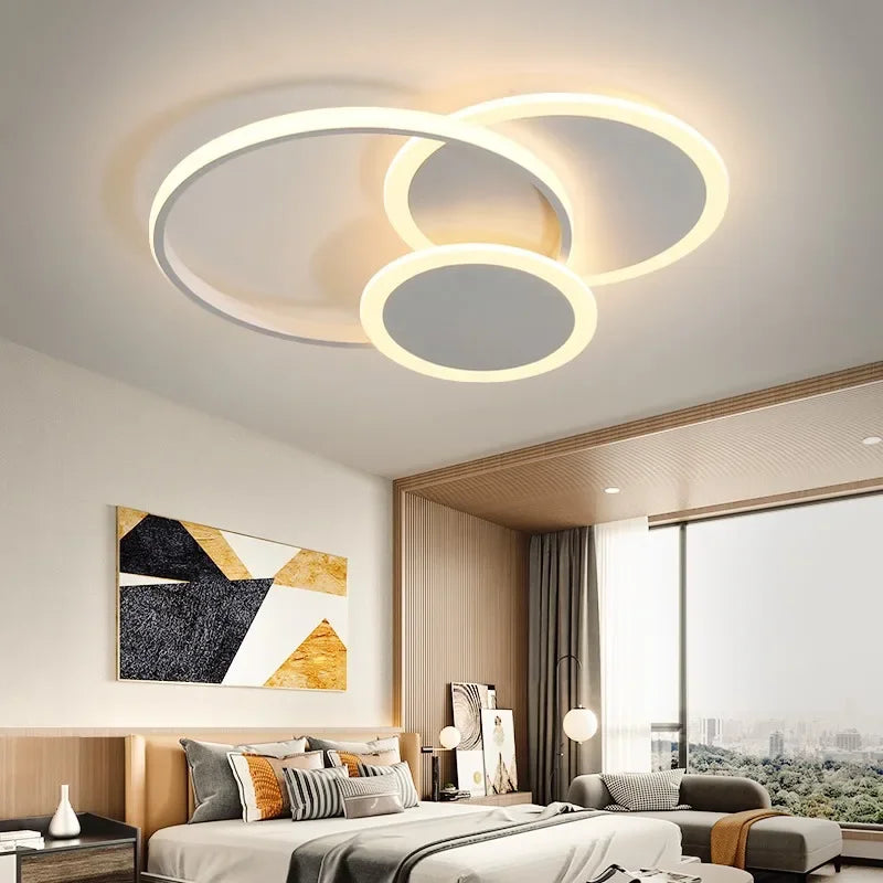 Axya Modern LED Ceiling Light: Stylish Fixture for Home Decor in Bedroom, Living Room, Dining Room