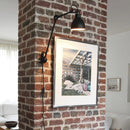 Axyaa Rotatable E14 Reading Wall Lamp in Black, Yellow, Chrome, White, Gray for Bedroom Lighting.