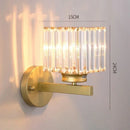 Axyaa Gold Crystal Wall Lamp: Modern Nordic LED Light for Home Decor
