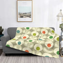 Axyaa Multi Stem Mid Century Modern Throw Blanket for Home Bedroom Sofa