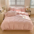 Axyaa Silk Soft Satin Jacquard 4-Piece Bed Sheet Set
