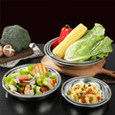 Axyaa Stainless Steel Dinner Plates Tableware Set for Home Kitchen