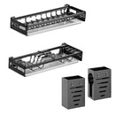 Axyaa Kitchen Organizer Shelf, Wall-Mounted Dish Rack for Bowl, Plate, Cutlery & Utensil Storage