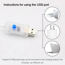 Axyaa Santa Claus Climbing Ladder USB String Lights - Christmas Tree Decoration