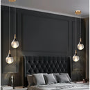 Axyaa Teardrop Crystal Pendant Light for Kitchen & Bedroom - Mini Pendant Lighting