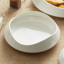 Axyaa Guanshan Plate White Porcelain Tableware, Hotel & Restaurant High-end, Creative Design