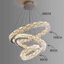 Axyaa Crystal Chandelier, Luxury Pendant Light for Living and Dining Room