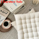 Axyaa White Tatami Dining Chair Cushion - Japanese Style Square Seat