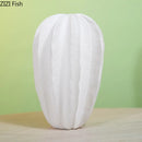 Axyaa Carambola Ceramic Vase: Stylish Floral Desk Decor with Aesthetic Starfruit Design