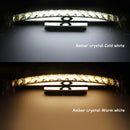 Axya Stainless Steel LED Mirror Light Crystal Wall Lamps
