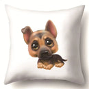 Axyaa Dog Puppy Print Pillow Cover Cushion - 45X45CM Home Decor
