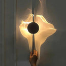 Axyaa Ripple LED Wall Lamp: Minimalist Bedroom Lighting Fixture