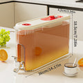 Axyaa 4L Plastic Beverage Dispenser with Faucet for Refrigerator