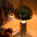 Axyaa Iron Mushroom LED Table Lamp: Nordic Modern, Touch Switch, Warm Light