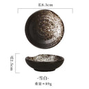 Axyaa Ceramic Seasoning Dish Set - 3 Inch Round