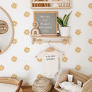 Axyaa Daisy Floral Wall Stickers: Kids Room & Living Room Cartoon Flowers Decals