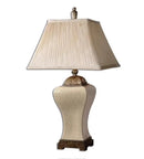 Axyaa Retro Ceramic Table Lamp: American Country Style for Living Room or Bedside