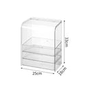 Axyaa Clear Acrylic Makeup Organizer: Spacious, Dust-proof, High-end, Multi-layer Skincare Display