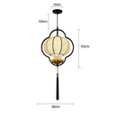Axyaa Chinese Lantern Chandelier for Dining Room Teahouse Bedroom Hotel Creative Lamps