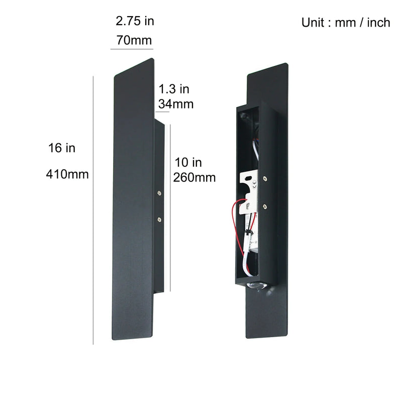Axyaa Modern LED Wall Lamp 18W 41CM for Bedroom, Sofa TV Background, Balcony and Entrance