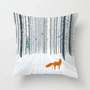 Axyaa Cartoon Animal Cushion Cover 45*45 Sofa Pillowcase Decorative Throw Pillow