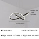 Axyaa Modern Aluminum LED Pendant Chandelier for Dining Kitchen Living Room