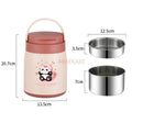 Axyaa Stainless Steel Lunch Box: Large Capacity, Ultra Long Insulated Bucket