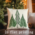 Christmas-themed Axyaa Pillows: Merry, Hello, Farm Fresh Pattern Cushion Cover for Sofa Bedroom Car.