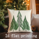 Christmas-themed Axyaa Pillows: Merry, Hello, Farm Fresh Pattern Cushion Cover for Sofa Bedroom Car.