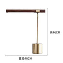 Axyaa Wood Grain LED Desk Lamp for Hotel, Bedroom, and Study