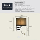 Axyaa Bedside LED Wall Lamp with USB Port, 1W Spotlight for Modern Indoor Lighting