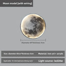 Axyaa LED Moon Wall Lamp: Bedroom Living Room Indoor Decor Lighting