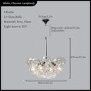 Axyaa Glass Ball Ceiling Chandelier for Modern Room Decor