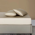 Axyaa Bamboo Fitted Sheet & Pillowcase Set, Adjustable Mattress Covers, Luxury Bedding