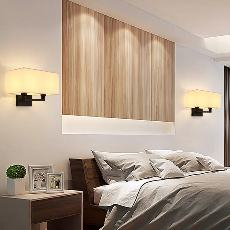 Axyaa Simple Double Head Wall Lamp for Bedroom and Hotel Decor
