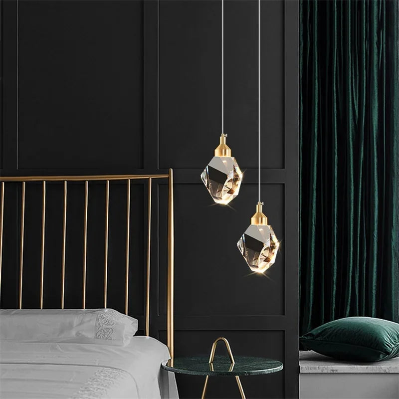 Axya Nordic Crystal Pendant Chandelier for Home Decor Lighting