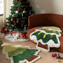 Axyaa Christmas Tree Mat Anti-Slip Imitation Cashmere Carpet