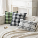 Axyaa Checked Cushion Cover Home Decor Pillow for Living Room
