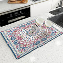 Axyaa Geometric Figure Paisley Kitchen Drying Mat