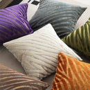 Axyaa Zebra Print Velvet Square Pillow Cover for Sofa Couch Living Room Bedroom